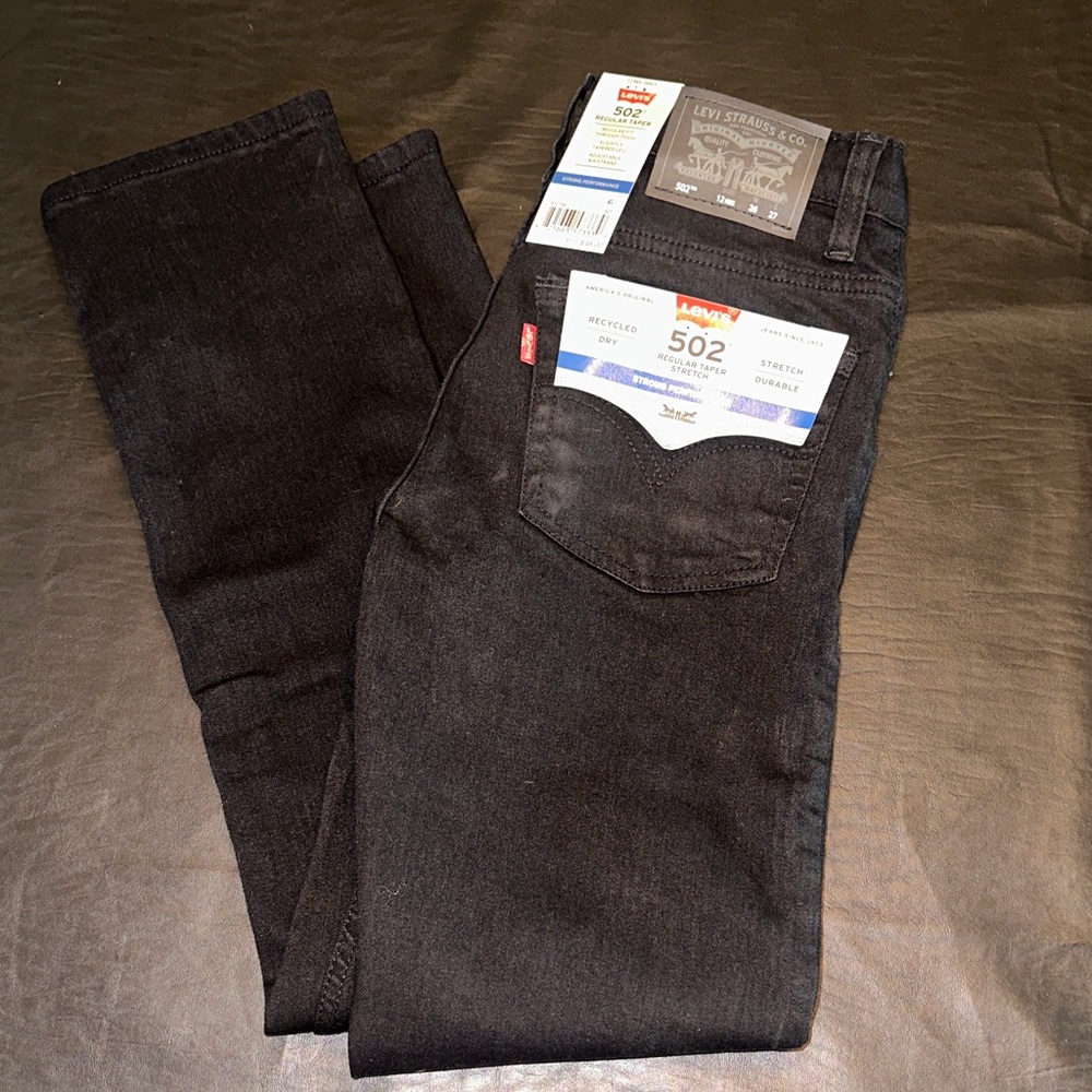 Boy’s Levi's 502 Regular Taper Dark Denim Jeans